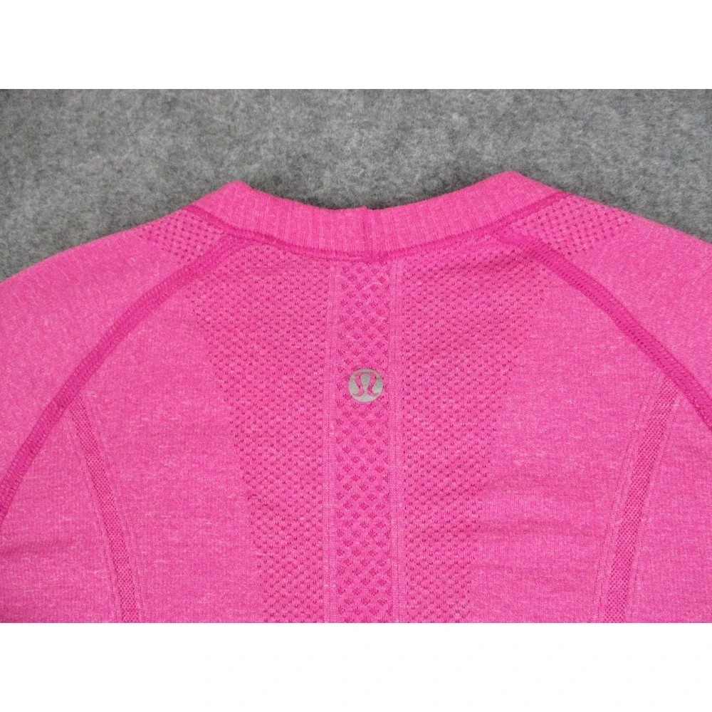 Lululemon Shirt Womens 4 Pink Swiftly Tech Long Sleeve Running Athletic Top